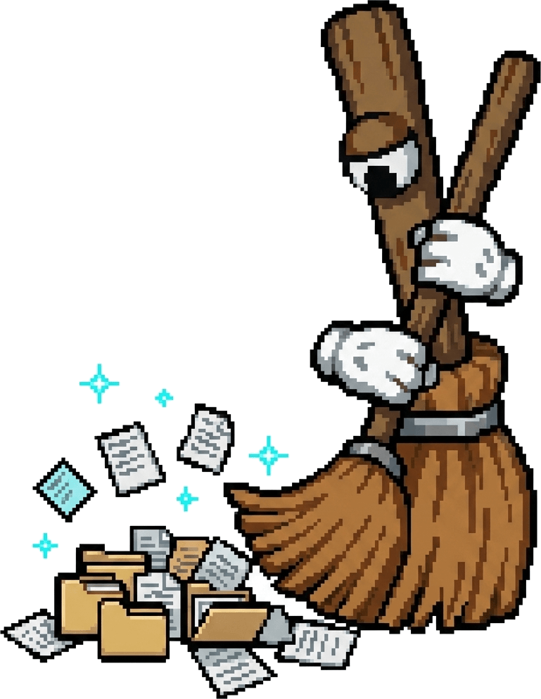 Broomed Mascot