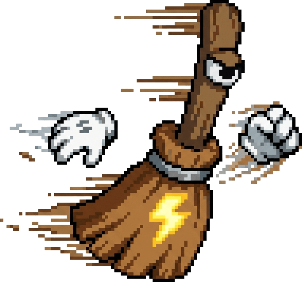 Broomed Mascot