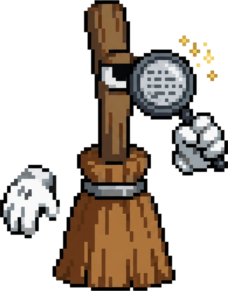 Broomed Mascot