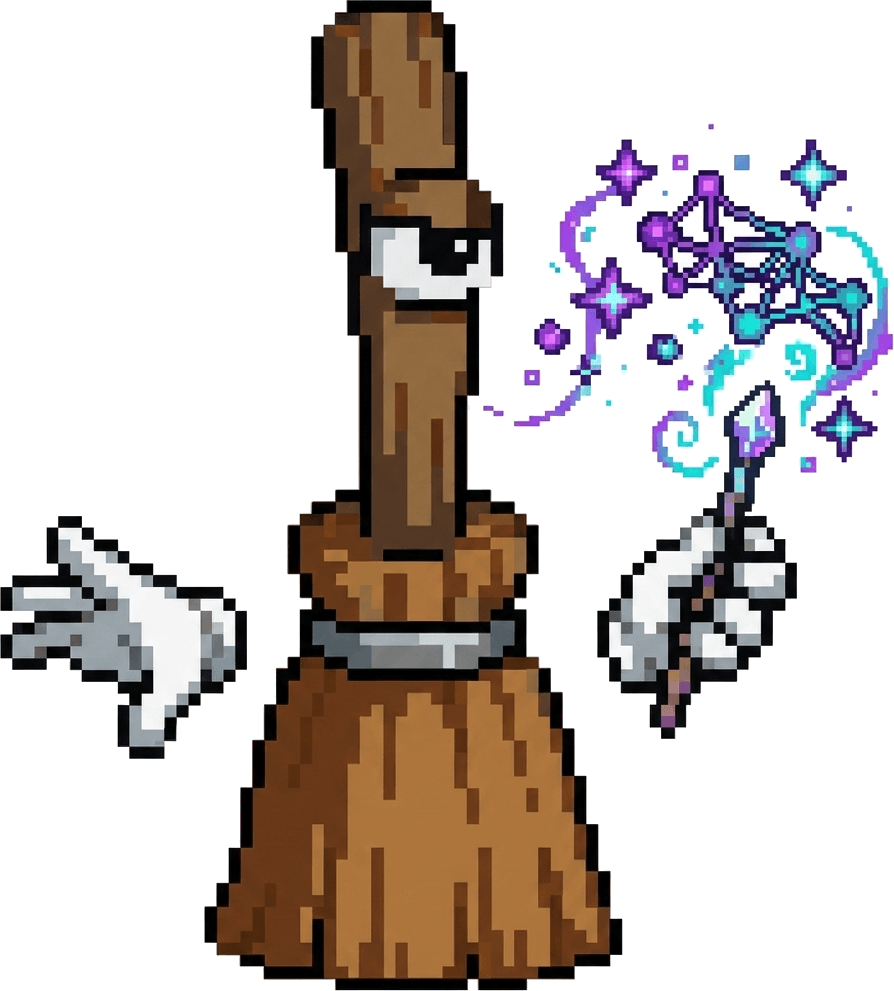 Broomed Mascot